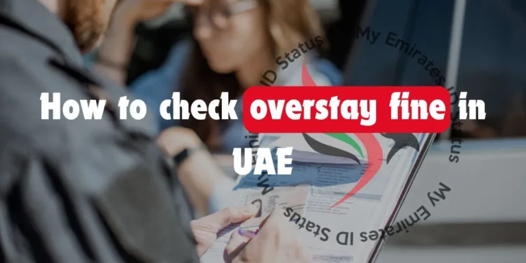 UAE Visa Fine Check & Pay Your Overstay Fines Online