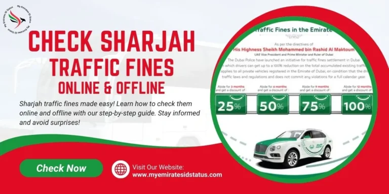 UAE How to Check Sharjah Traffic Fines Online & Offline