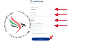 enter your employment status, monthly salary, city