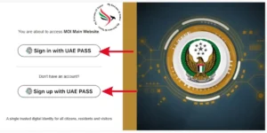 log in via your UAE PASS