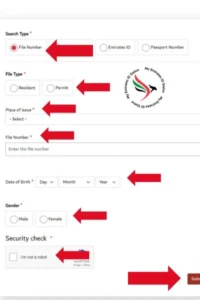 RTA Fine Check via GDRFAD Website