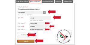 Write your traffic number