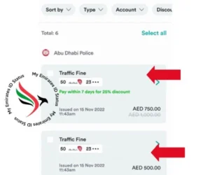 selecting Traffic Fine