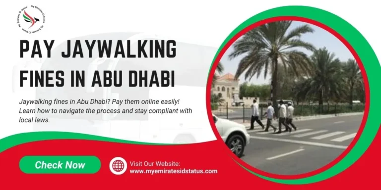 How to Pay Jaywalking Fines in Abu Dhabi Online