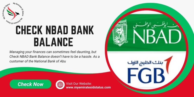 Check NBAD Bank Balance