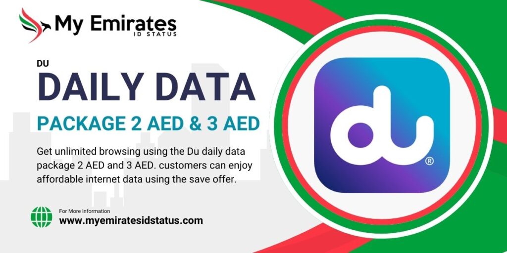 Du Daily Data Package 2 AED & 3 AED Du Daily Data Package 2 AED 3 AED